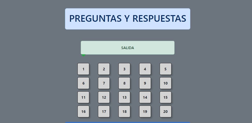Screenshot of Preguntas y Respuestas